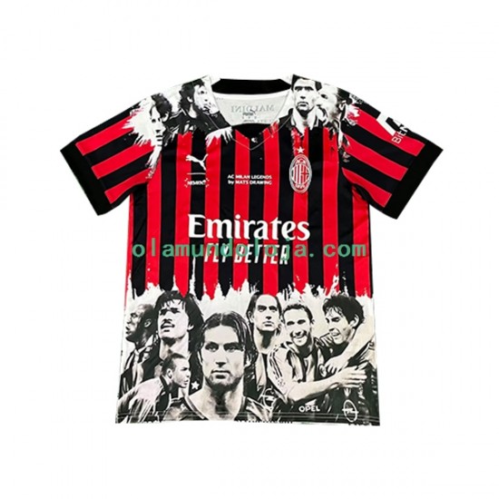 Camisola AC Milan Commemorative Edition Homem Equipamento Primeiro 2022-2023 Manga Curta